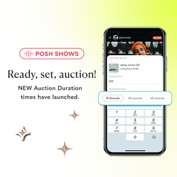 Poshmark Other - NEW Auction Duration Times Have Launched!